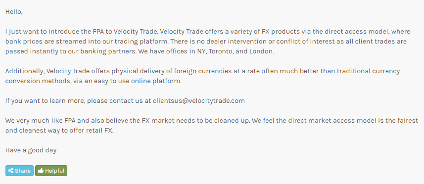 About Velocity Trade